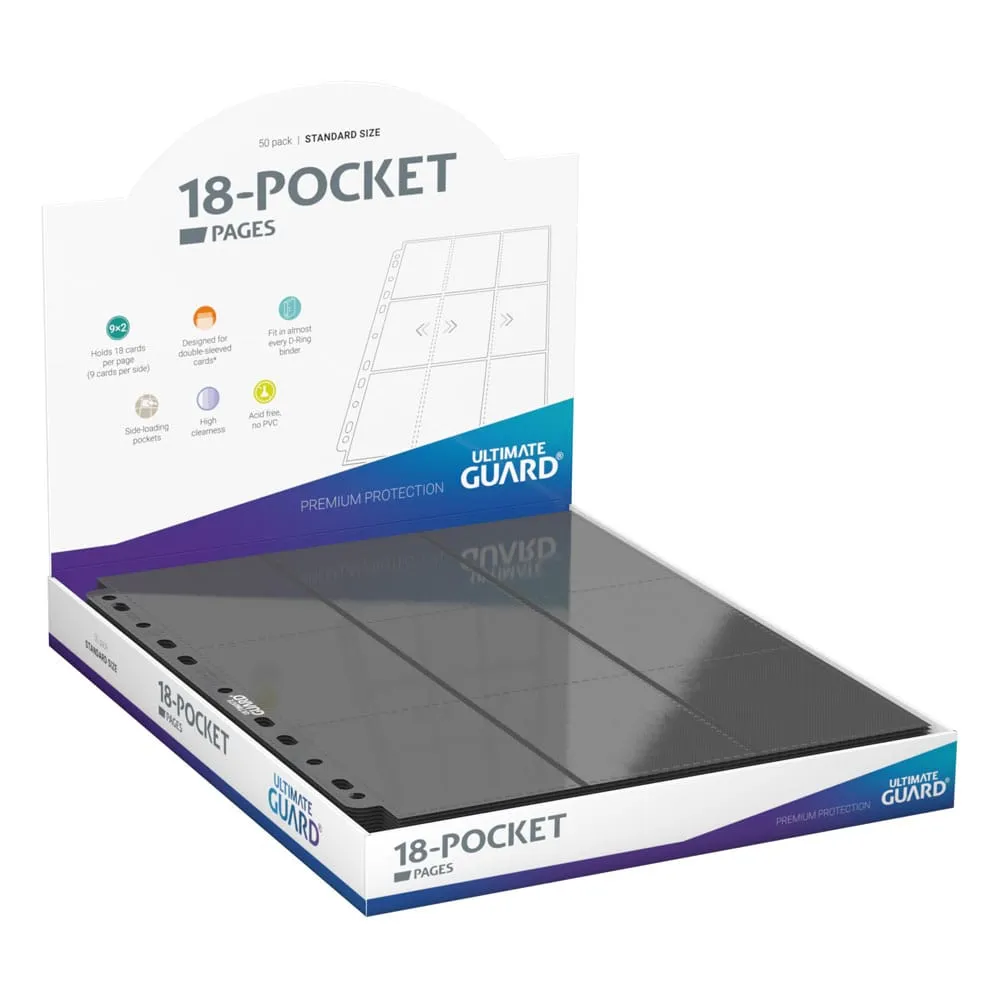 Ultimate Guard 18-Pocket Pages Side-Loading (1 Sheet) - Grey
